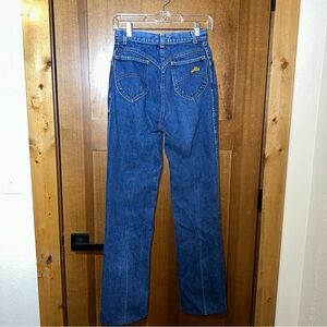 Vintage Chic Jeans Womens 25x30 High‎ Rise Straight Leg Dark Wash 80s